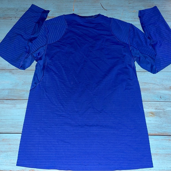 New Nike Pro Warm Long Sleeve Training Shirt Mens Top 725035 480 - Picture 4 of 4